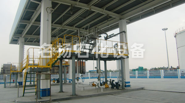 汽车顶部装卸<a href='#' title='鹤管'>鹤管</a>使用现场